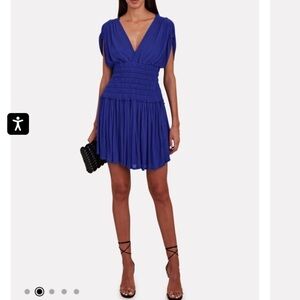 A.L.C. Luna Cotton Voile Mini Dress Blue Size XS EXCELLENT CONDITION